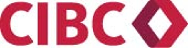 The logo of CIBC, consisting of the bank's acronym in red uppercase letters next to a red rhombus shape.