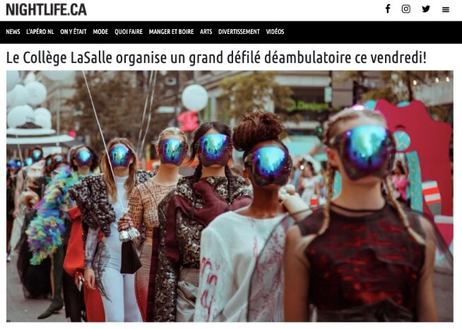 The streets come alive as Le Collège LaSalle stages an open-air fashion show this Friday.
