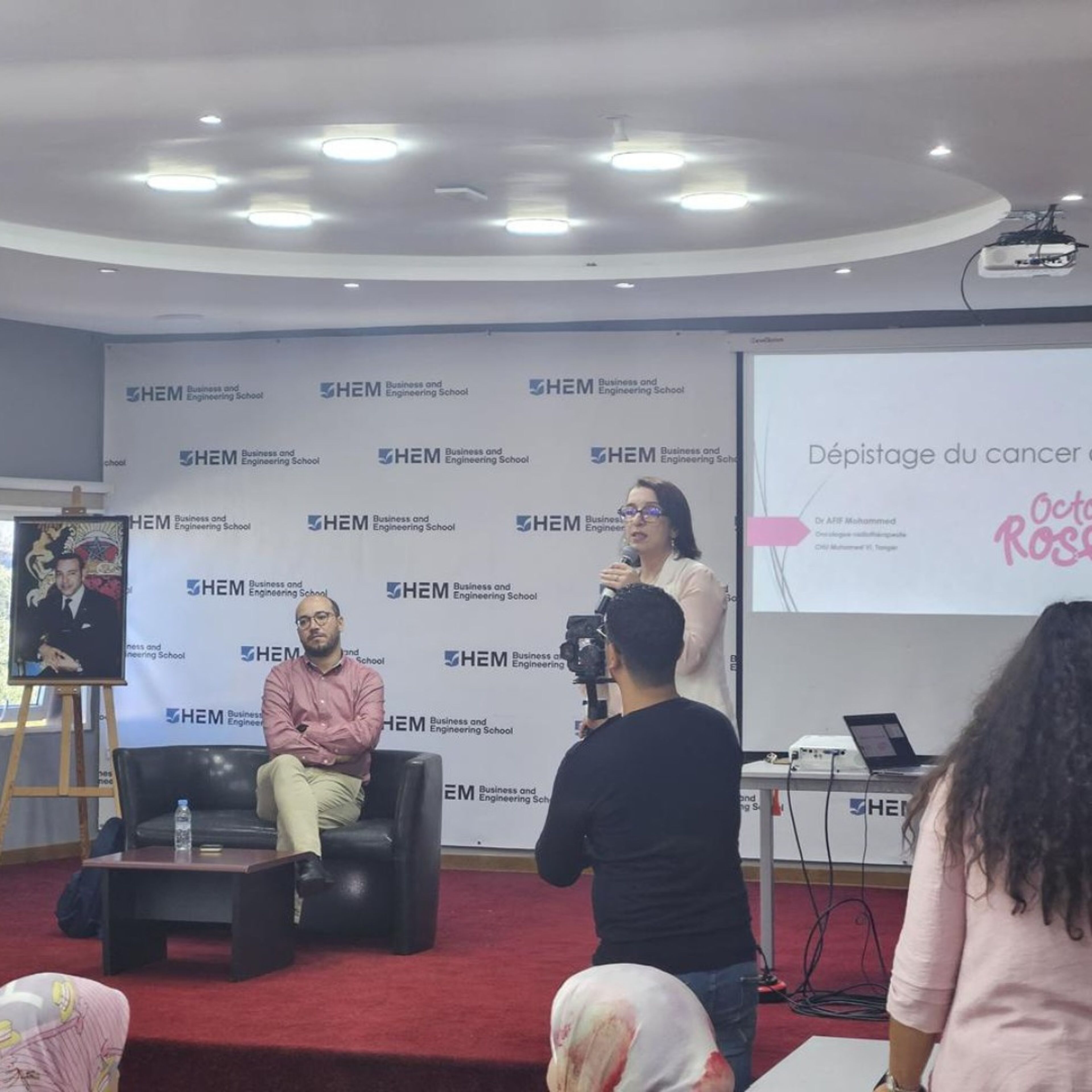 Breast Cancer Awareness Presentation at HEM Business School